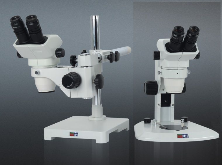Stereo zoom microscope for three-dimensional inspection